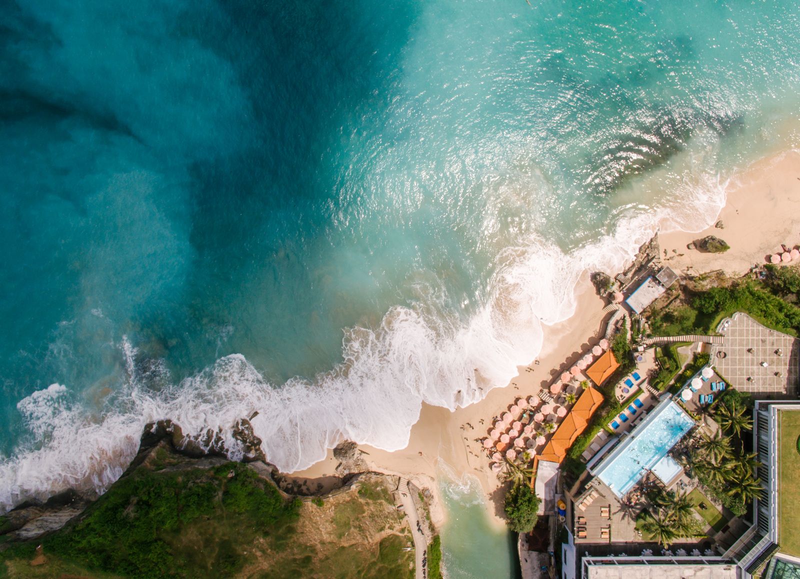 Khu vực biển Nha Trang nhìn từ trên cao
